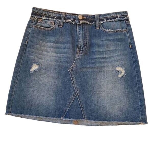 Vervet frayed jean skirt 27 - Picture 1 of 9